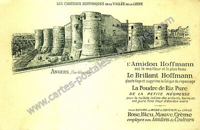 Carte postale ancienne Les Châteaux Historiques de la Vallée de la Loire — Angers (Maine-et-Loire)