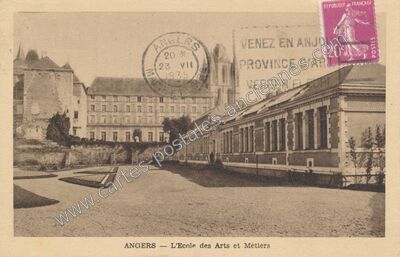 Carte postale ancienne L'Ecole des Arts et Métiers — Angers (Maine-et-Loire)