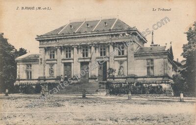 Carte postale ancienne Le Tribunal — Baugé (Maine-et-Loire)