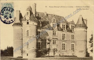 Carte postale ancienne Chateau d'Audifer — Baugé (Maine-et-Loire)