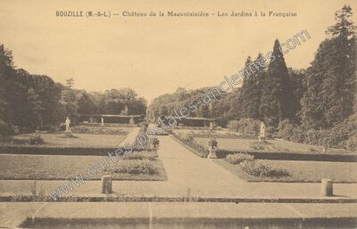 Carte postale ancienne Chateau de la Mauvaisiniere — Bouzillé (Maine-et-Loire)