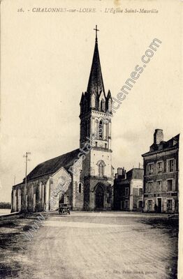 Carte postale ancienne L'Église Saint-Maurille — Chalonnes-sur-Loire (Maine-et-Loire)