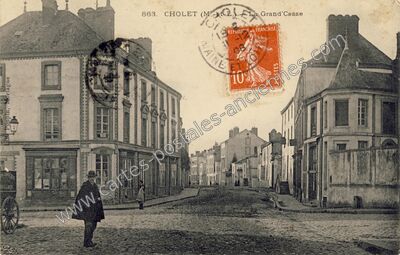 Carte postale ancienne La Grand'Casse — Cholet (Maine-et-Loire)