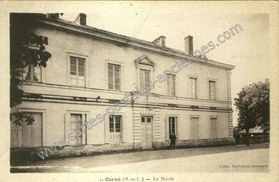 Carte postale ancienne La Mairie — Corné (Maine-et-Loire)