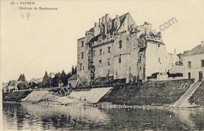 Carte postale ancienne Château de Montsoreau — Saumur (Maine-et-Loire)