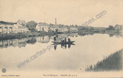 Carte postale ancienne Vue de Maingué — Segré (Maine-et-Loire)