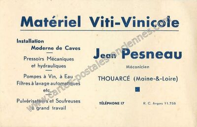 Carte postale ancienne Matériel Viti-Vinicole — Thouarcé (Maine-et-Loire)