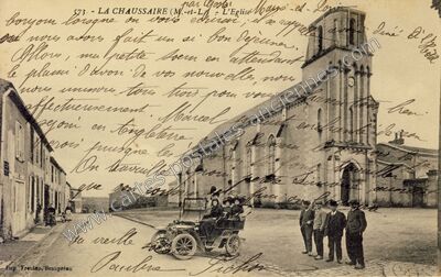Carte postale ancienne L'Eglise Mayenne-et-Loir — La Chaussaire (Maine-et-Loire)