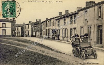 Carte postale ancienne La Place — La Chaussaire (Maine-et-Loire)