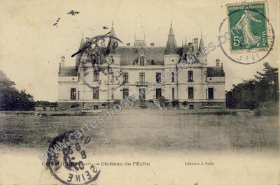 Carte postale ancienne Château de l'Echo — Chemillé (Maine-et-Loire)