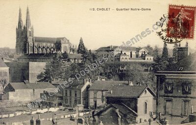 Carte postale ancienne Quartier Notre-Dame — Cholet (Maine-et-Loire)
