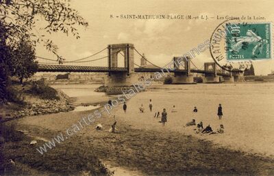 Carte postale ancienne St Mathurin — Saint-Mathurin-sur-Loire (Maine-et-Loire)