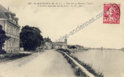 Carte postale ancienne St Mathurin — Saint-Mathurin-sur-Loire (Maine-et-Loire)