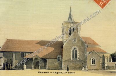 Carte postale ancienne L'Eglise, XIIe siècle — Thouarcé (Maine-et-Loire)