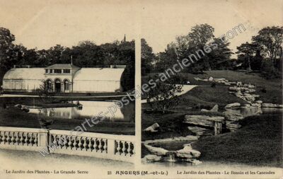 Carte postale ancienne Le Jardin des Plantes - La Grande Serre — Angers (Maine-et-Loire)
