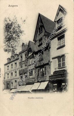 Carte postale ancienne Vieilles maisons — Angers (Maine-et-Loire)