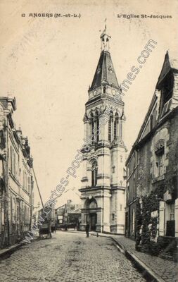 Carte postale ancienne L'Eglise St-Jacques — Angers (Maine-et-Loire)