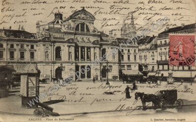 Carte postale ancienne Place du Ralliement — Angers (Maine-et-Loire)