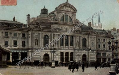 Carte postale ancienne Le Théâtre — Angers (Maine-et-Loire)