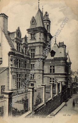 Carte postale ancienne L'Hôtel Pincé — Angers (Maine-et-Loire)