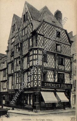 Carte postale ancienne Ornements d'église — Angers (Maine-et-Loire)