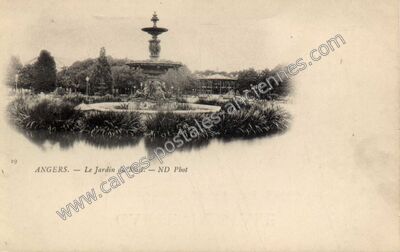 Carte postale ancienne Le Jardin du Mail — Angers (Maine-et-Loire)