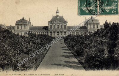 Carte postale ancienne Le Palais de l'Université — Angers (Maine-et-Loire)
