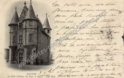 Carte postale ancienne Le Petit Château des Ducs d'Anjou — Angers (Maine-et-Loire)