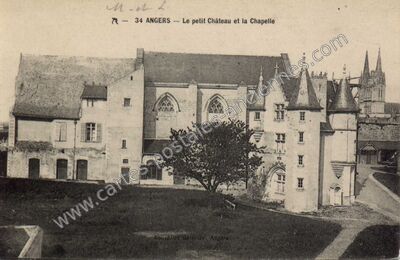 Carte postale ancienne Le petit Château et la Chapelle — Angers (Maine-et-Loire)