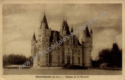 Carte postale ancienne Chateau de la Bouverie — Bouchemaine (Maine-et-Loire)