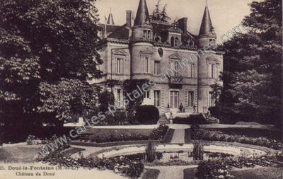 Carte postale ancienne Chateau de Doue la Fontaine — Doué-la-Fontaine (Maine-et-Loire)