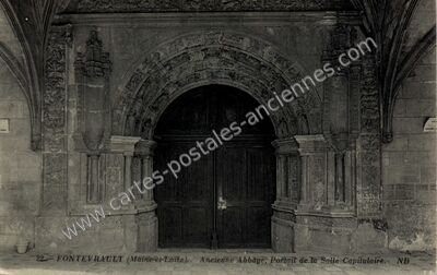 Carte postale ancienne Abbaye de Fontevrault — Fontevraud-l'Abbaye (Maine-et-Loire)