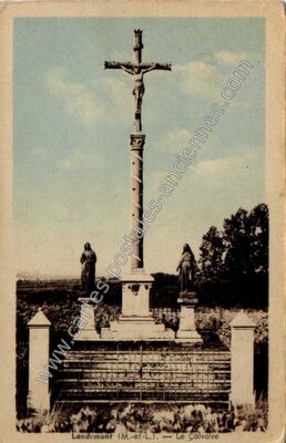 Carte postale ancienne Le Calvaire — Landemont (Maine-et-Loire)