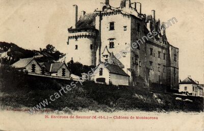 Carte postale ancienne Château de Montsoreau — Montsoreau (Maine-et-Loire)