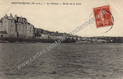 Carte postale ancienne Le Château — Bords de la Loire — Montsoreau (Maine-et-Loire)