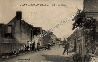 Carte postale ancienne Saint-Saturnin-sur-Loire