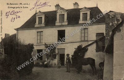 Carte postale ancienne St Saturnin — Saint-Saturnin-sur-Loire (Maine-et-Loire)