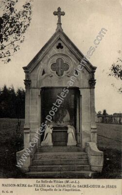 Carte postale ancienne MAISON-MÈRE des FILLES de la CHARITÉ du SACRÉ-CŒUR de JÉSUS La Chapelle de la Flagellation — La Salle-de-Vihiers (Maine-et-Loire)