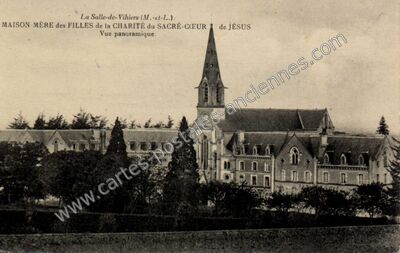 Carte postale ancienne Maison-Mère des Filles de la Charité du Sacré-Cœur de Jésus — La Salle-de-Vihiers (Maine-et-Loire)