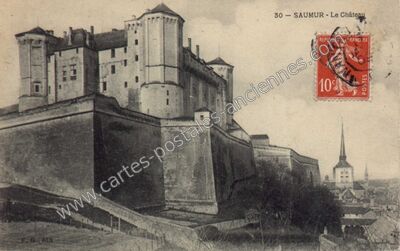 Carte postale ancienne Chateau de Saumur — Saumur (Maine-et-Loire)