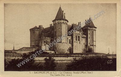 Carte postale ancienne Chateau de Saumur — Saumur (Maine-et-Loire)