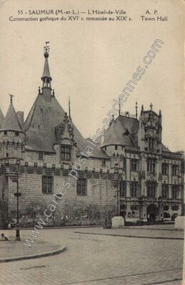Carte postale ancienne L'Hôtel-de-Ville — Saumur (Maine-et-Loire)