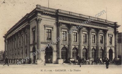 Carte postale ancienne Le Théâtre — Saumur (Maine-et-Loire)