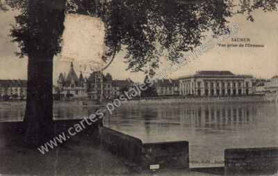 Carte postale ancienne Vue prise de l'Ormeau — Saumur (Maine-et-Loire)