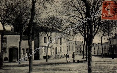 Carte postale ancienne La Place — La Tessoualle (Maine-et-Loire)