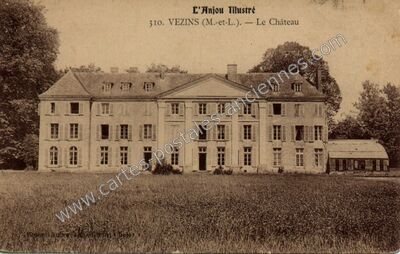 Carte postale ancienne Le Château — Vezins (Maine-et-Loire)