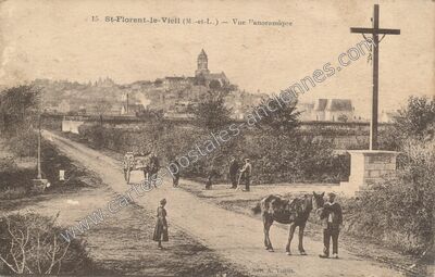 Carte postale ancienne Vue Panoramique — Saint-Florent-le-Vieil (Maine-et-Loire)