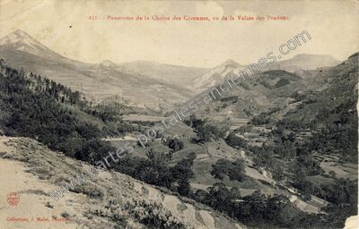 Carte postale ancienne Chaine des Cevenes — Non Localisée (Lozère)