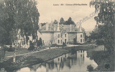 Carte postale ancienne Chateau d'Orfeuillette — Albaret-Sainte-Marie (Lozère)