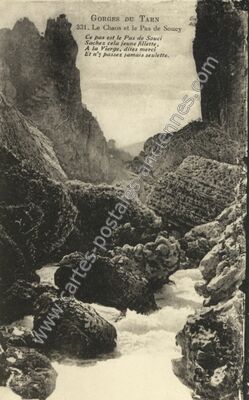 Carte postale ancienne Gorges du Tarn — Non Localisée (Lozère)